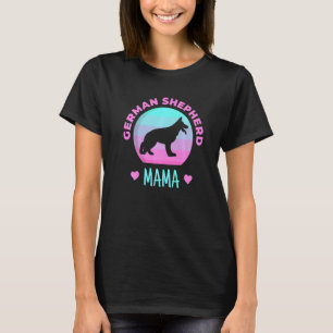 Duitse Herder Mama Roze Hond Puppy Mam Huisdier Ei T-shirt