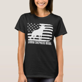 Duitse Herder Mama USA Vlag, Patriottische Hond Ma T-shirt