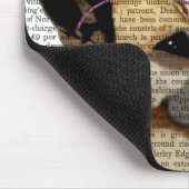 Duitse herder met roze halo muismat (Hoek)