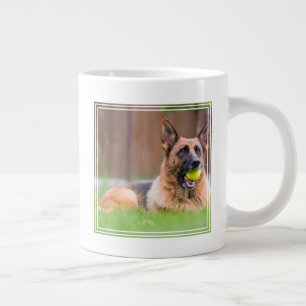 Duitse herder met Tennis Ball Extra Grote Beker