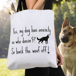 Duitse Herder Mijn Hond Heeft Angst Ga Weg Draagtas