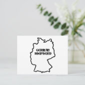Duitse herder naam in oorsprong briefkaart (Staand voorkant)