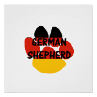 Duitse herder naam poot Duitsland-vlag poot