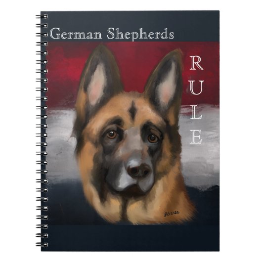 DUITSE HERDER NOTITIEBOEK (Voorkant)