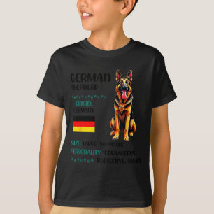 Duitse Herder Oorsprong Grappige Duitse Herder Lie T-shirt