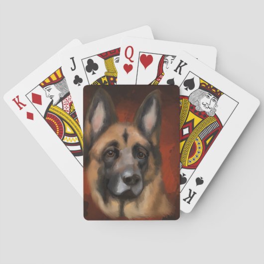 DUITSE HERDER POKERKAARTEN (Achterkant)