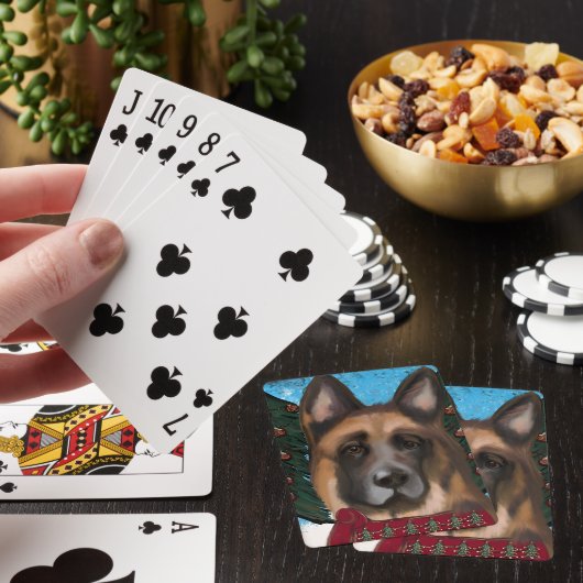 Duitse herder pokerkaarten (Insitu)