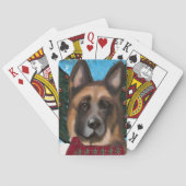 Duitse herder pokerkaarten (Achterkant)