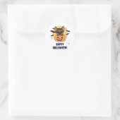 Duitse herder pompoen honden gelukkig Halloween kl Ronde Sticker (Tas)