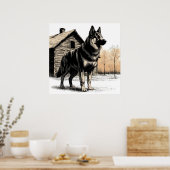 Duitse Herder Poster (Keuken)