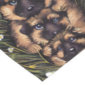 Duitse herder Puppies genesteld Korte Tafelloper (Hoek)