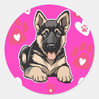 Duitse herder puppy Stickers