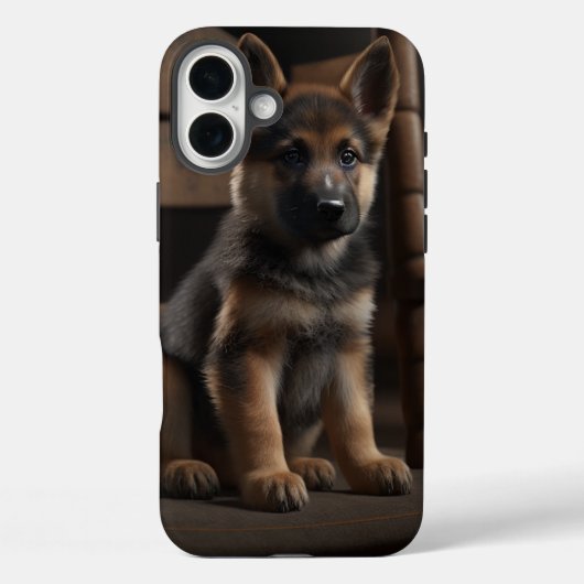 Duitse Herder Puppy Telefoonhoes Case-Mate iPhone Case (Achterkant)