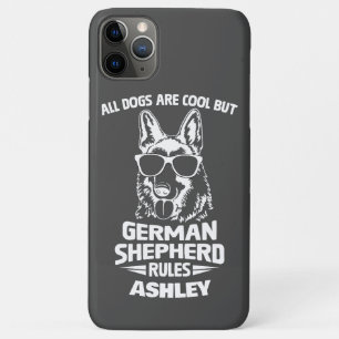 Duitse Herder Regels en Cool Funny Dog Lover iPhone 11 Pro Max Hoesje