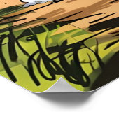 duitse herder rennen met hart poster (Hoek)