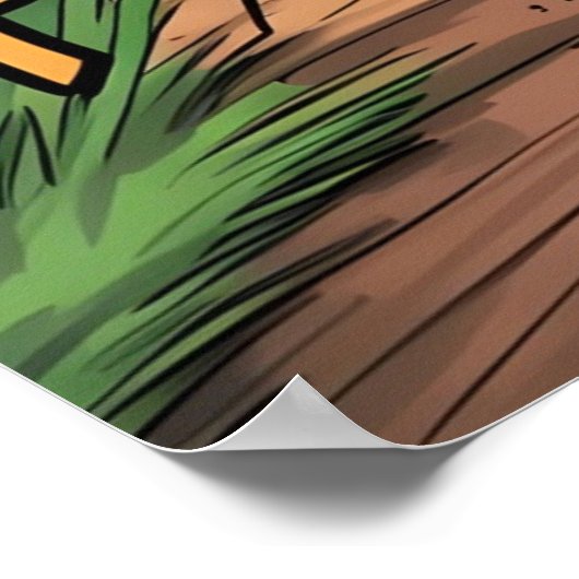 Duitse herder rennen met kracht en hart poster (Hoek)