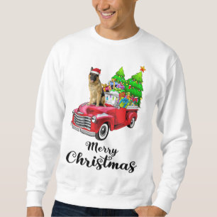 Duitse herder Ride Rode Vrachtwagen Kerstmis Pyjam Trui