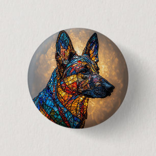 Duitse Herder Ronde Button 3,2 Cm