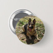 duitse herder ronde button 5,7 cm (Voorkant /achterkant)