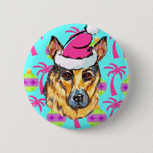 DUITSE HERDER RONDE BUTTON 5,7 CM (Voorkant)