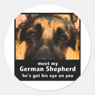 Duitse herder ronde sticker
