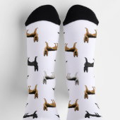 Duitse herder Schattige Cartoon Dogs Pattern Sokken (Top)