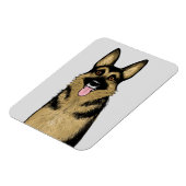 Duitse herder | SCHATTIGEE GSD | De kunst van Pet Magneet (Linkerzijde)