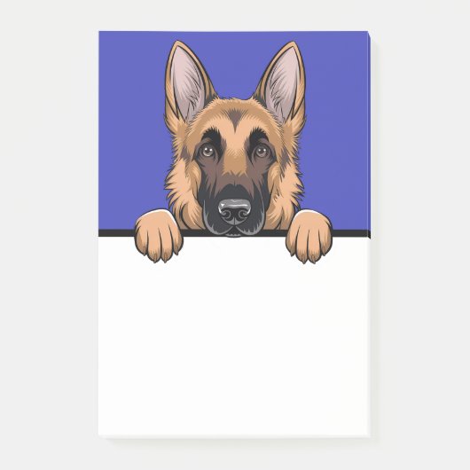 Duitse Herder Schattigee GSD Puppy Hondenliefhebbe Post-it® Notes (Voorkant)
