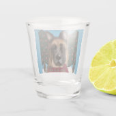 Duitse Herder Shot Glas (Achterkant)
