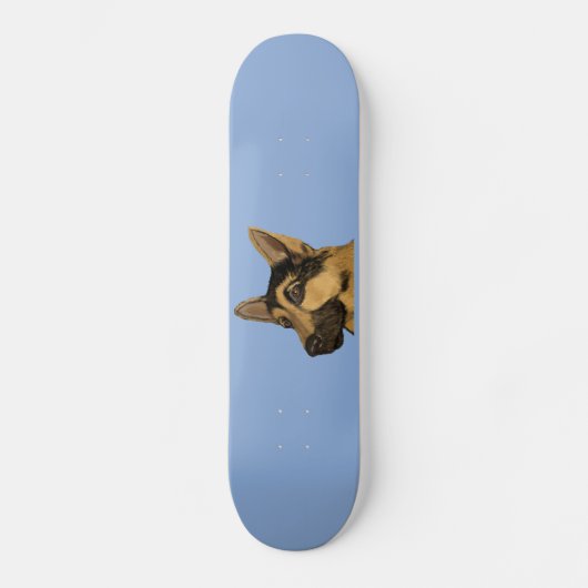 Duitse herder skateboard (Voorkant)