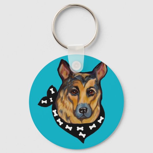 DUITSE HERDER SLEUTELHANGER (Voorkant)