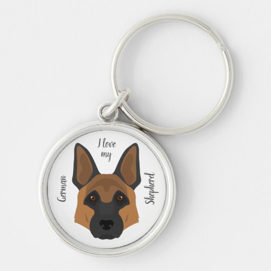 Duitse herder sleutelhanger (Voorkant)