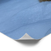 Duitse herder sneeuwslee kerstdecor poster (Hoek)