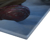 Duitse herder sneeuwslee kerstdecor snijplank (Hoek)