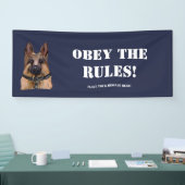 Duitse herder spandoek (Beurs)
