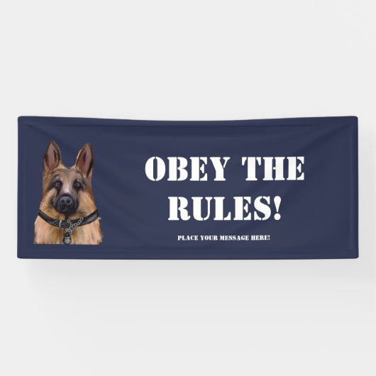Duitse herder spandoek (Horizontaal)