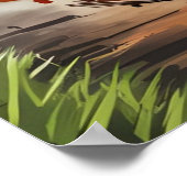 Duitse herder sterkte en hart poster (Hoek)