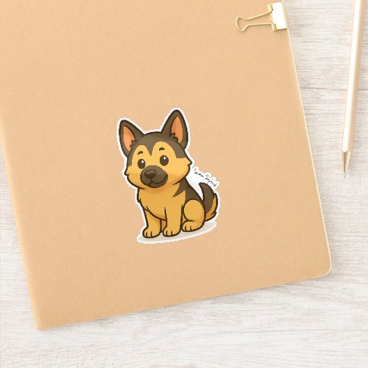 Duitse Herder Sticker (Notitieboek)