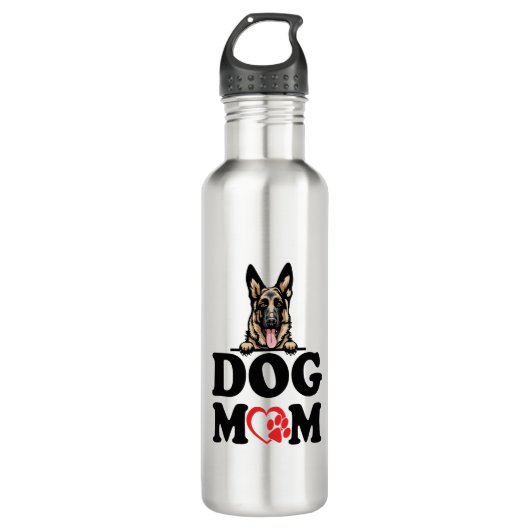 Duitse Herder Stickers - Duitse Herder Hond Moeder Waterfles (Voorkant)