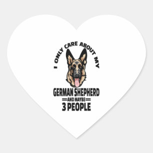 Duitse herder Stickers - Ik geef alleen om mijn GE