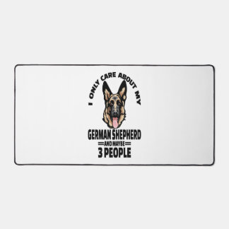 Duitse herder Stickers - Ik geef alleen om mijn GE Bureaumat