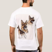 Duitse herder t-shirt (Achterkant)