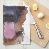 Duitse herder theedoek (Quarter Fold)