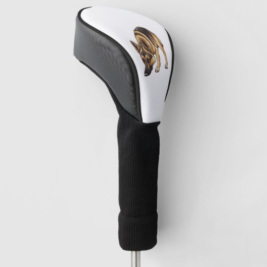 Duitse herder Tracking Golfheadcover (Schuin)