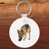 Duitse herder Tracking Sleutelhanger (Voorkant)