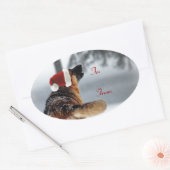 Duitse herder vakantie cadeau Labels (Envelop)