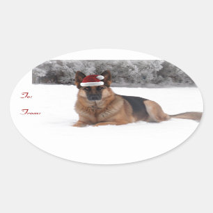 Duitse herder vakantie cadeau Labels