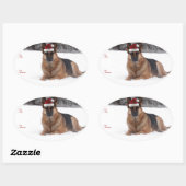 Duitse herder vakantie cadeau Labels (Vel)