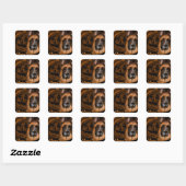 Duitse Herder Vierkante Sticker (Vel)