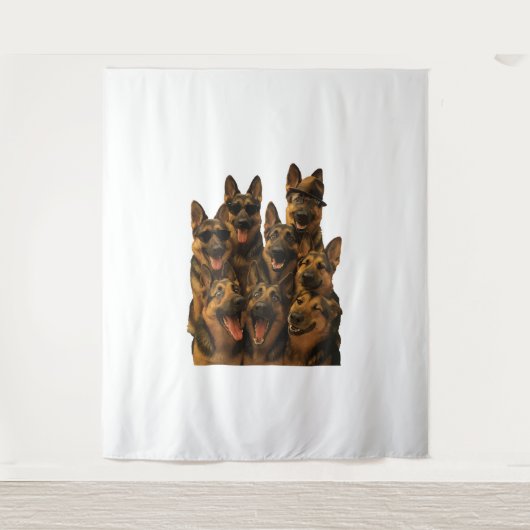 Duitse herder wandkleed (Voorkant)